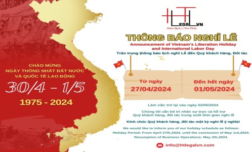 THÔNG BÁO NGHĨ LỄ 30/4 - 1/5 (CÔNG TY LUẬT UY TÍN TẠI TP HỒ CHÍ MINH, VIỆT NAM)